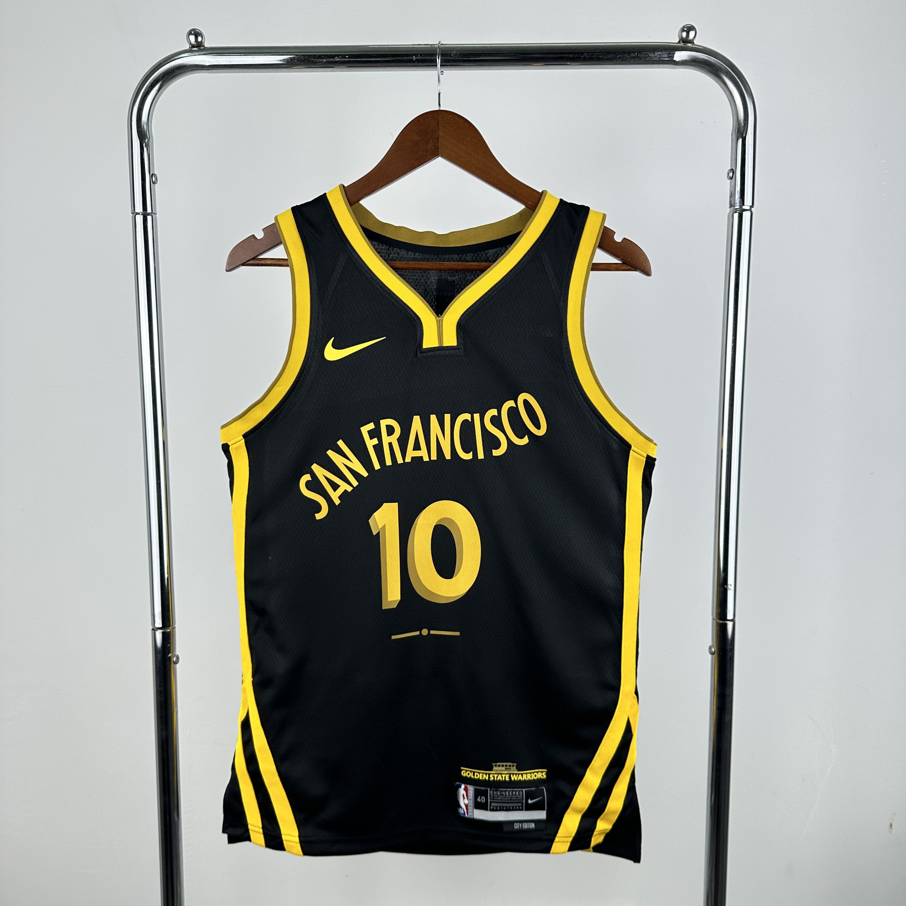 Men Golden State Warriors #10 Butler iii Black City Edition Season Nike 2025 NBA Jersey->->NBA Jersey